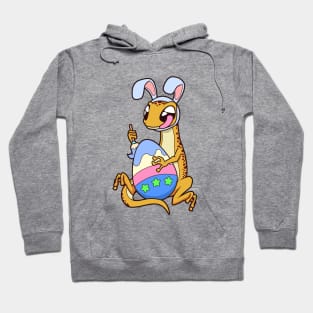 Fire salamander painting Easter eggs at Easter Hoodie